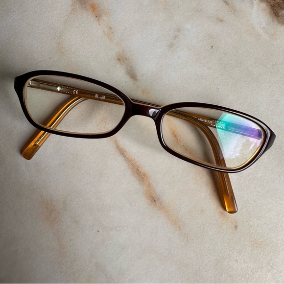 Vintage BONGO Y2K Chocolate Brown Eyewear Glasses Frames Retro - Picture 1 of 12